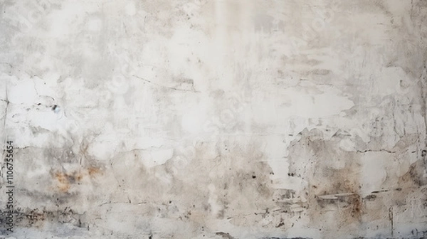 Obraz White grungy wall textured background