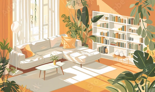 Fototapeta modern interior home design