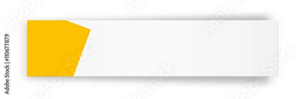 Fototapeta Czarny prostokątny sztandar