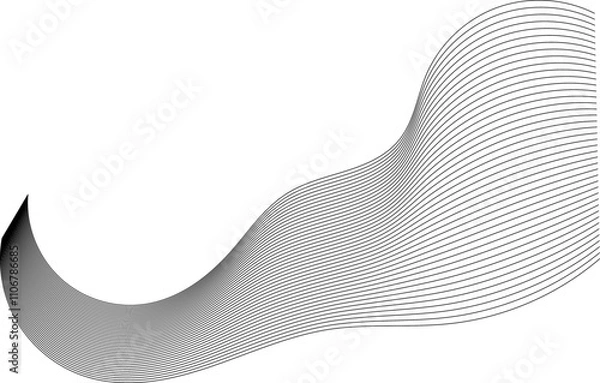 Fototapeta abstract wavy lines
