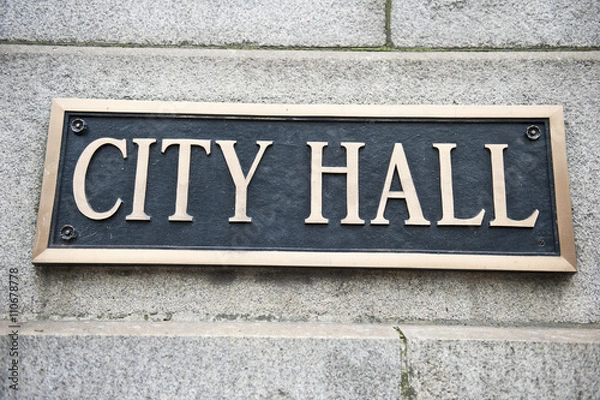 Obraz City Hall Plaque