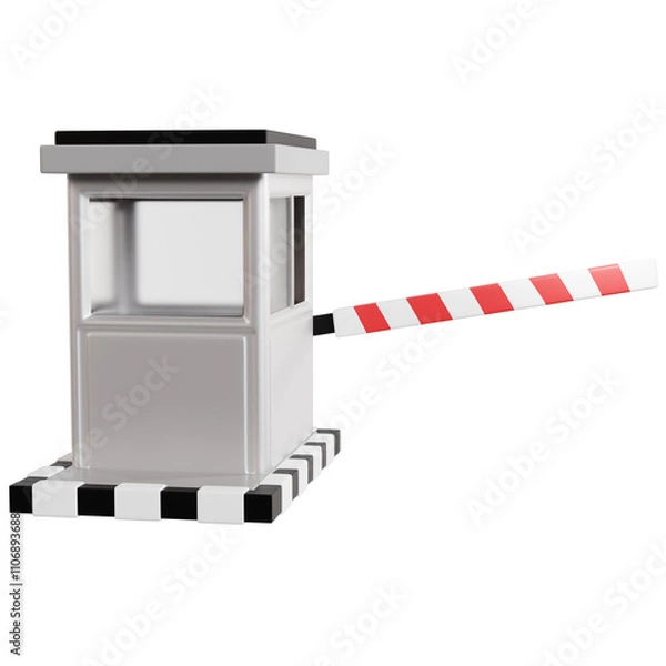 Obraz Modern Toll Gate Booth