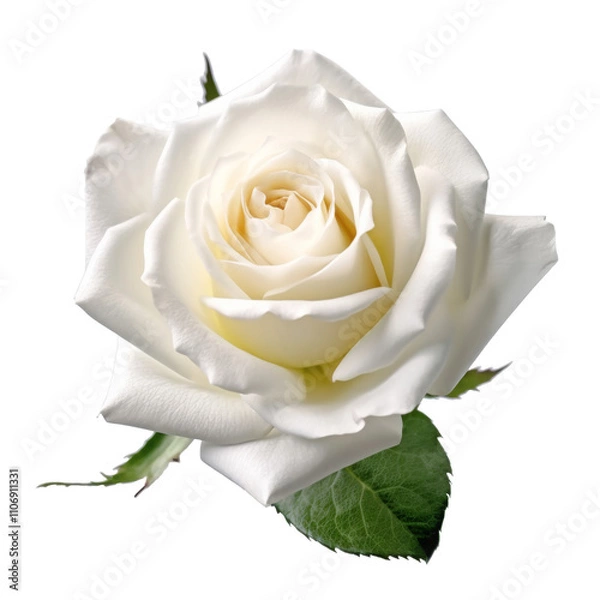 Fototapeta rose flower isolated on white