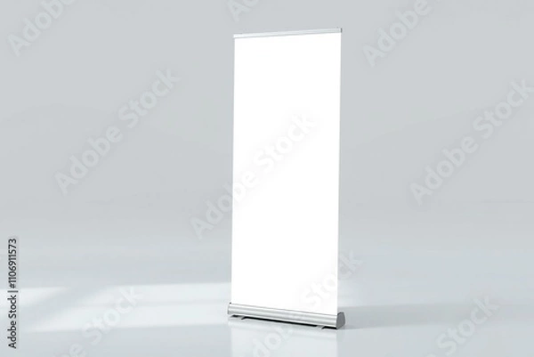Fototapeta blank billboard isolated on white