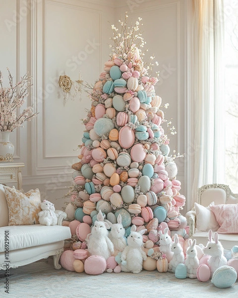 Obraz Happy Easter background, card, poster. Vector