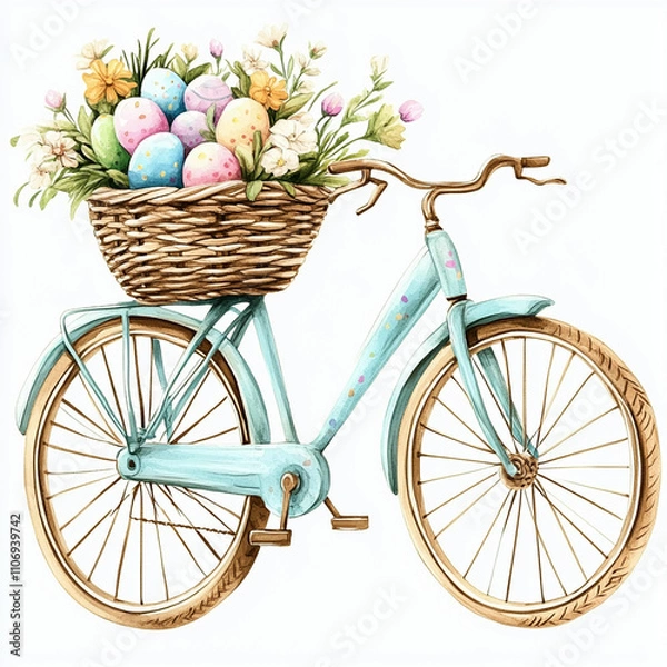 Obraz Happy Easter background, card, poster. Vector