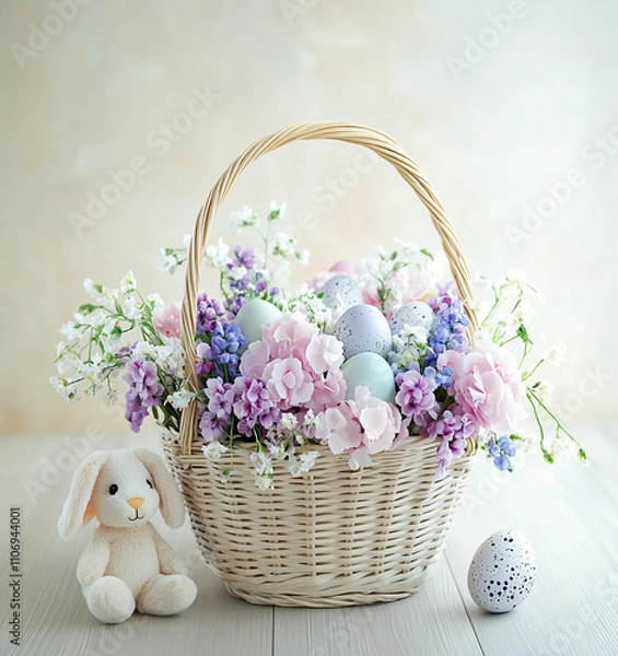 Obraz Happy Easter background, card, poster. Vector