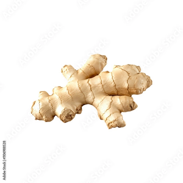 Obraz Fresh ginger root isolated transparent background spice herb cooking food ingredient