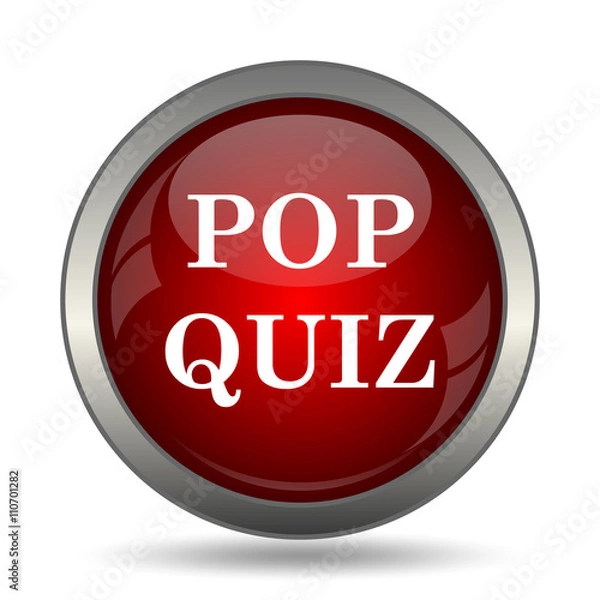 Obraz Pop quiz icon
