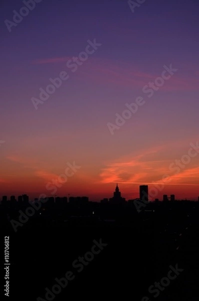 Fototapeta Moscow sunset