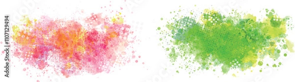 Fototapeta watercolor vector stains; background for texts