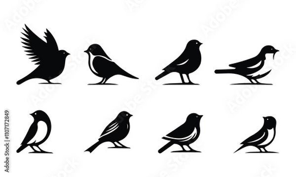 Fototapeta Bird Silhouette Vector
