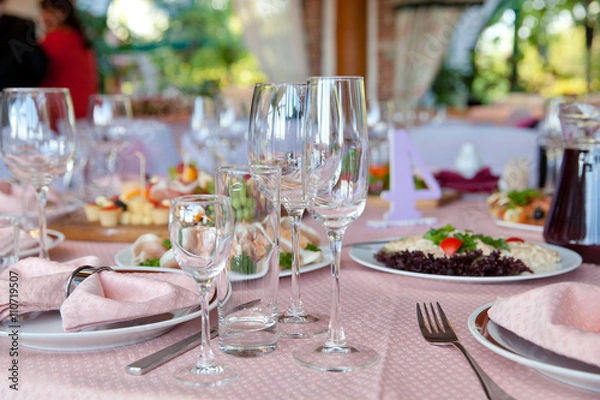 Fototapeta сервировка стола для праздника