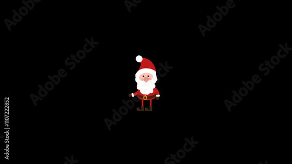 Obraz Christmas Icon Santa. This Mogrt template.