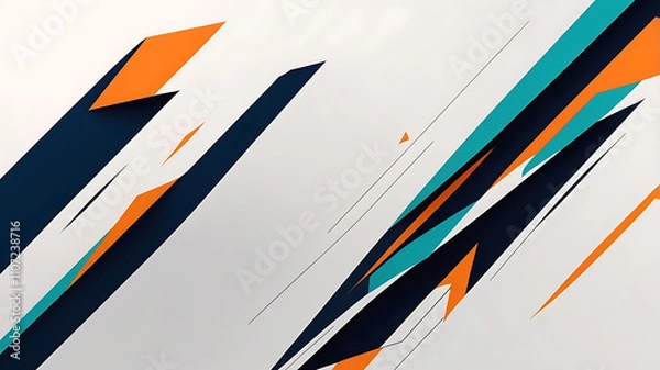 Fototapeta A modern abstract background beautiful featuring bold smooth sharp lines edges design.