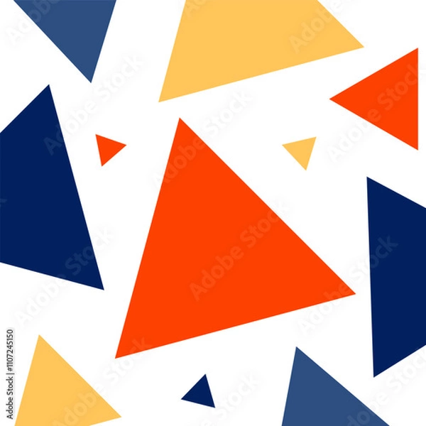Fototapeta Colorful abstract  triangle geometric pattern background. Vector illustration template design