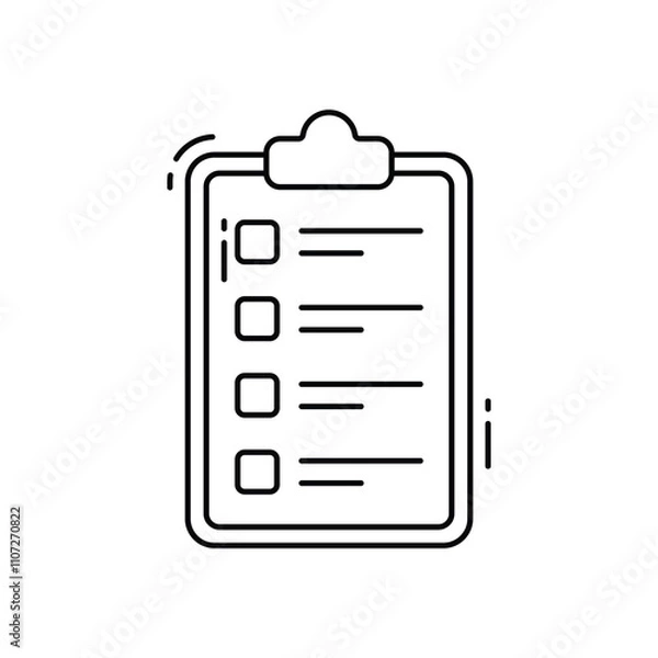 Fototapeta Agenda vector icon