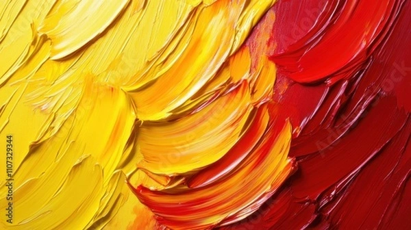 Fototapeta Richly detailed multi-colored abstract oil paint textures with dynamic brush strokes, perfect for wallpaper, art prints, and patterns