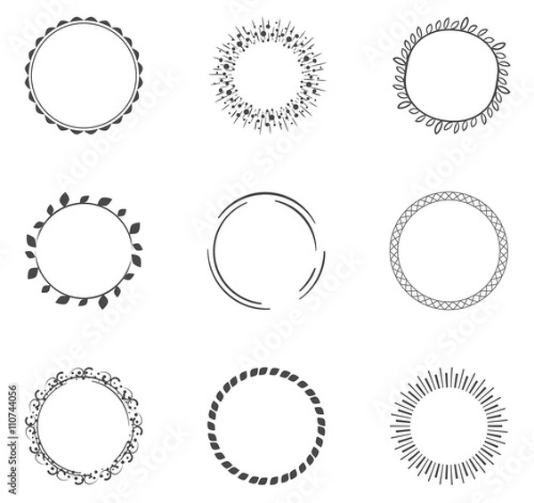Obraz Round decorative circle collection