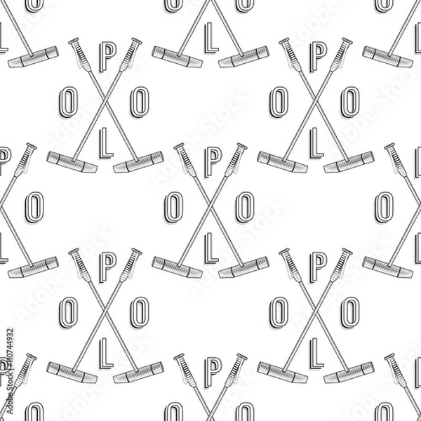 Fototapeta Vector polo seamless pattern