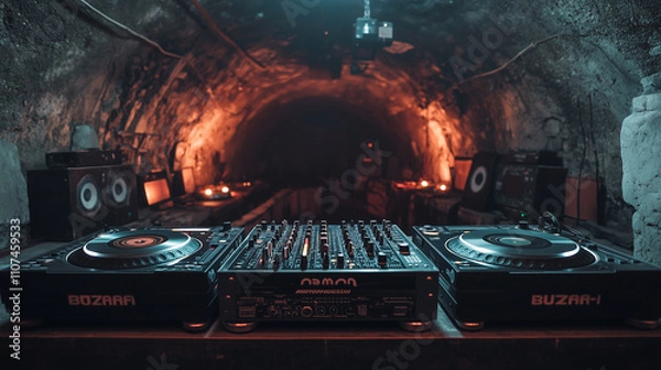 Obraz Dark techno bunker