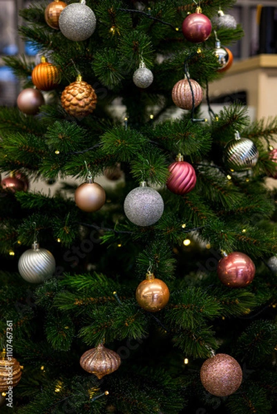 Obraz Kugeln am Weihnachtsbaum