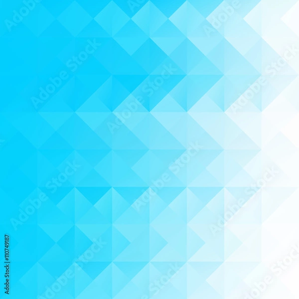 Obraz Blue Grid Mosaic Background, Creative Design Templates