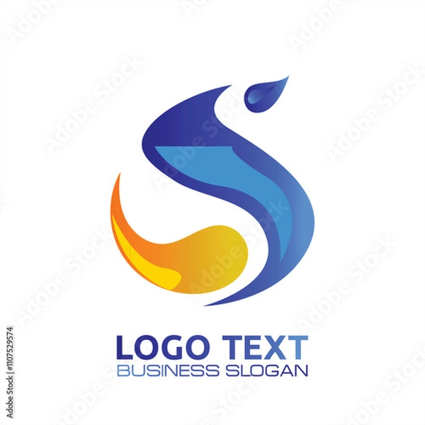Fototapeta S  lettering logo is simple, easy to understand and authoritative