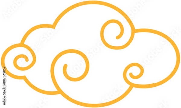 Obraz Chinese New Year Cloud icon