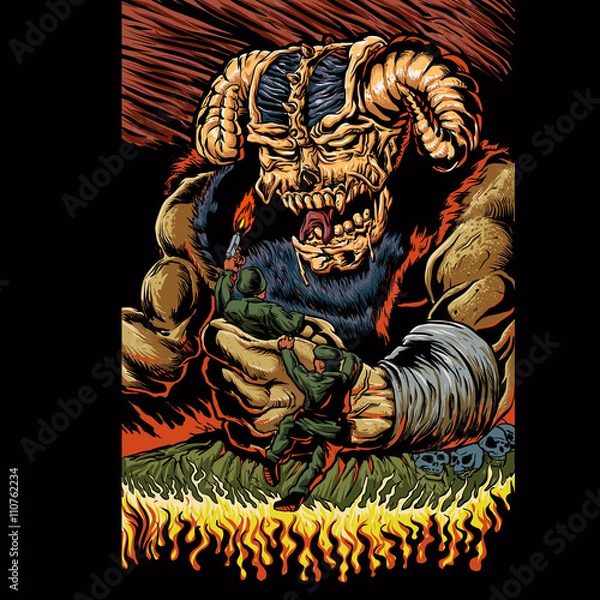 Fototapeta judgment of the devil