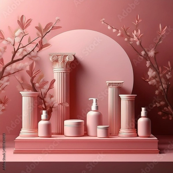 Obraz columns illustration