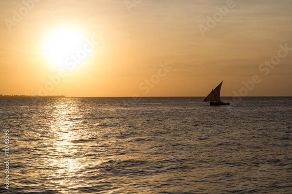 Obraz Dhow at sunset