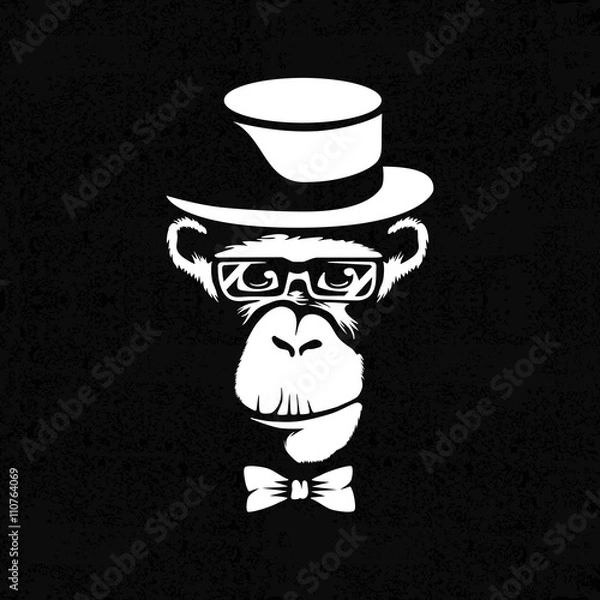 Obraz Sign with human-monkey