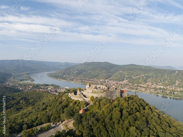 Obraz Visegrad Castle in Visegrad, a small town in Pest County, Hungary