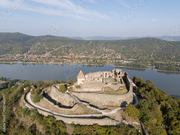 Obraz Visegrad Castle in Visegrad, a small town in Pest County, Hungary