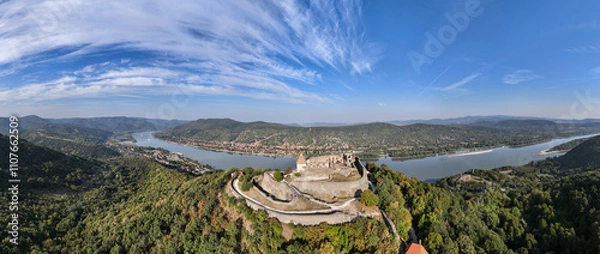 Obraz Visegrad Castle in Visegrad, a small town in Pest County, Hungary