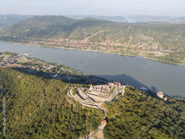 Obraz Aerial view of Visegrad Castle in Hungary