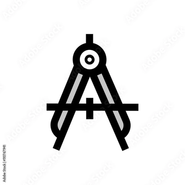 Obraz Divider line icon.