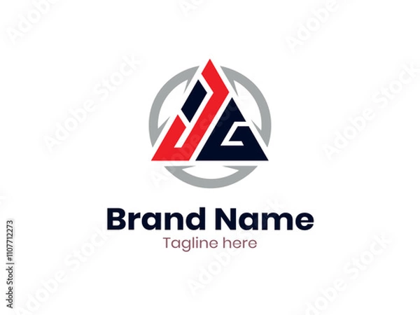 Fototapeta JG Logo Design Vector
