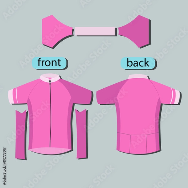 Obraz pink pattern cycling jerseys template