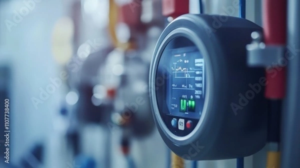 Fototapeta Smart IoT Meter for Efficient Energy Monitoring
