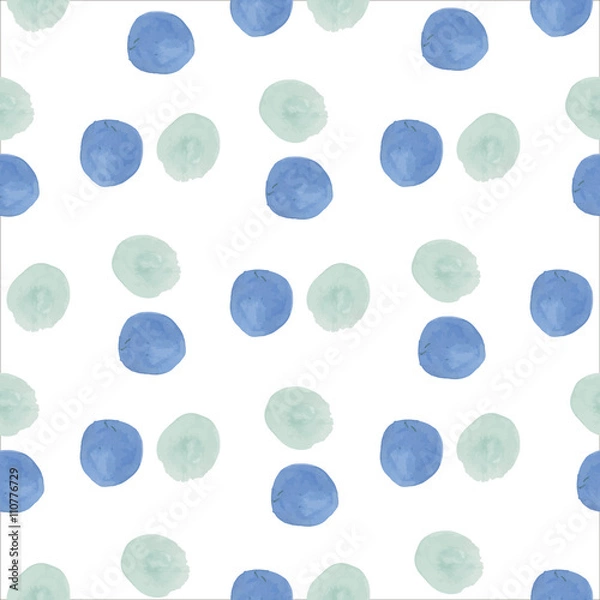 Fototapeta Watercolor texture. Seamless pattern. Watercolor stains  on white background. 