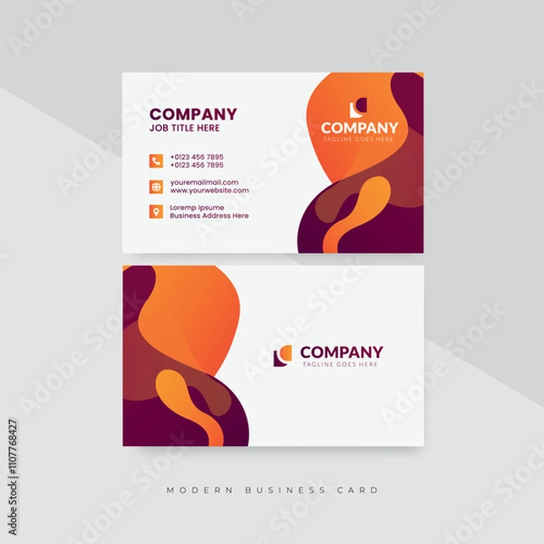 Fototapeta creative and modern business card template