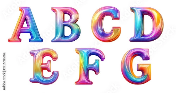 Obraz キラキラ_アルファベット