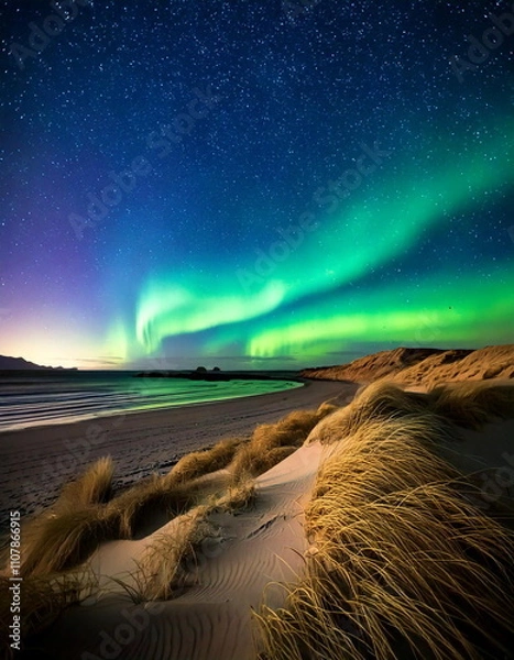 Obraz Northern Lights over the Sea