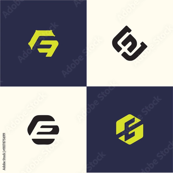 Obraz Letter Logo Design Template Logo Elegant Brand Vector