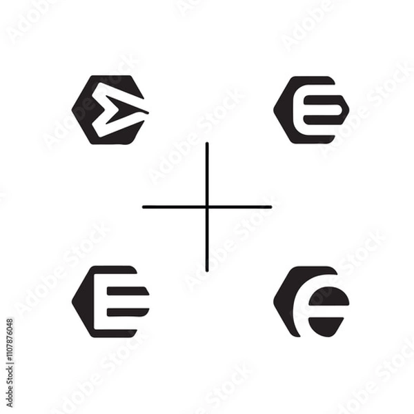 Obraz Letter Logo Design Template Logo Elegant Brand Vector