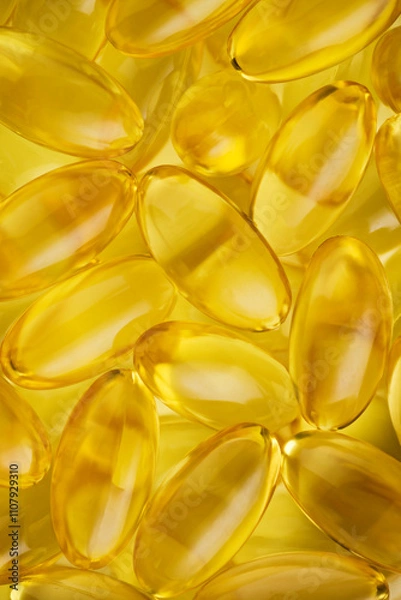 Fototapeta cod liver oil capsules