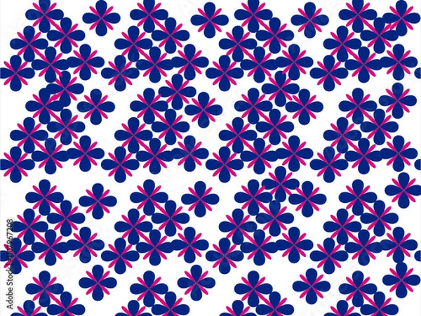 Obraz pattern, seamless, wallpaper, vector, flowe