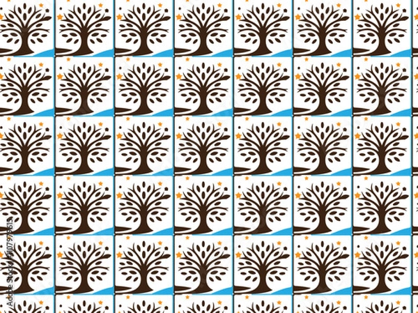 Obraz Pattern, seamless, wallpaper, texture, vector, flower, 